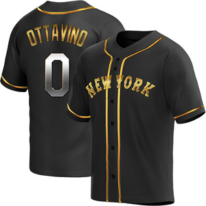 Men's Adam Ottavino New York Mets Replica Black Golden Alternate Jersey