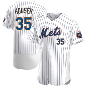 Men's Adrian Houser New York Mets Authentic White Home Jersey