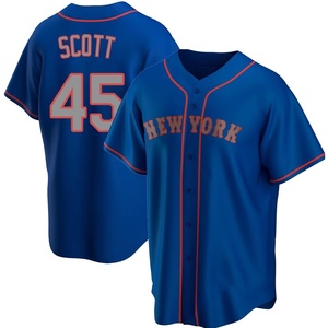 Men's Christian Scott New York Mets Replica Royal Alternate Road Jersey