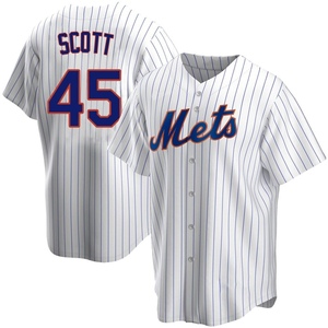 Men's Christian Scott New York Mets Replica White Home Jersey