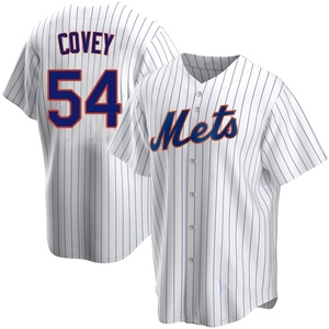 Men's Dylan Covey New York Mets Replica White Home Jersey