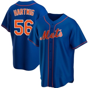 Men's Grant Hartwig New York Mets Replica Royal Alternate Jersey