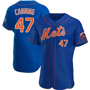 Men's Griffin Canning New York Mets Authentic Royal Alternate Jersey