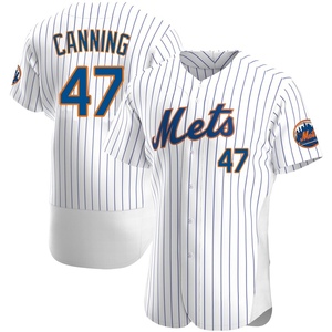 Men's Griffin Canning New York Mets Authentic White Home Jersey