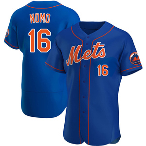 Men's Hideo Nomo New York Mets Authentic Royal Alternate Jersey