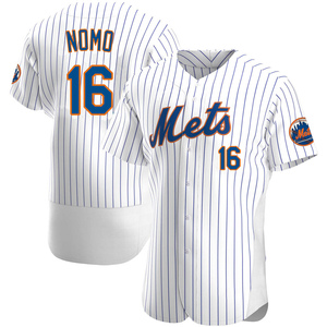 Men's Hideo Nomo New York Mets Authentic White Home Jersey