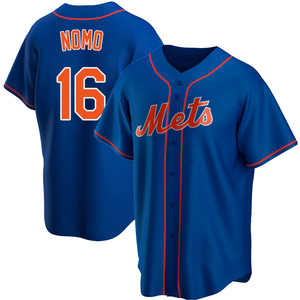 Men's Hideo Nomo New York Mets Replica Royal Alternate Jersey