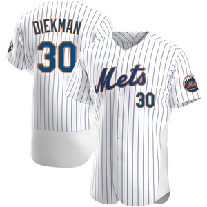 Men's Jake Diekman New York Mets Authentic White Home Jersey