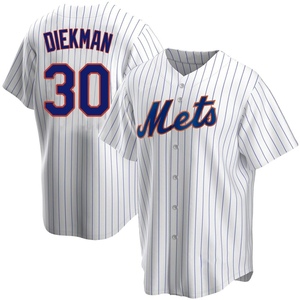 Men's Jake Diekman New York Mets Replica White Home Jersey