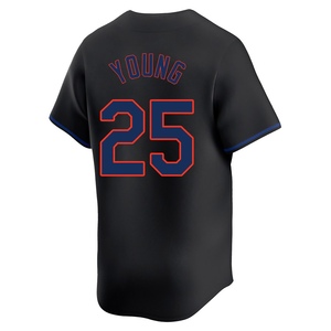 Men's Jared Young New York Mets Limited Black Alternate Jersey