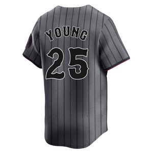 Men's Jared Young New York Mets Limited Graphite 2024 City Connect Jersey