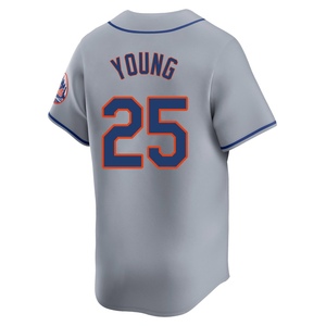 Men's Jared Young New York Mets Limited Gray Away Jersey