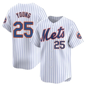 Men's Jared Young New York Mets Limited White Home Jersey