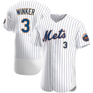 Men's Jesse Winker New York Mets Authentic White Home Jersey