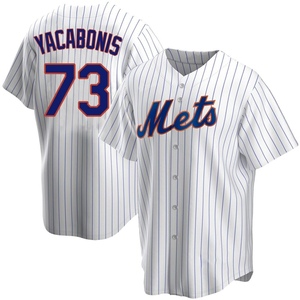 Men's Jimmy Yacabonis New York Mets Replica White Home Jersey