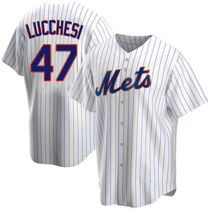 Men's Joey Lucchesi New York Mets Replica White Home Jersey