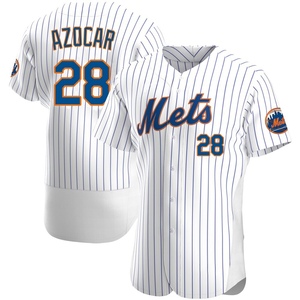 Men's Jose Azocar New York Mets Authentic White Home Jersey