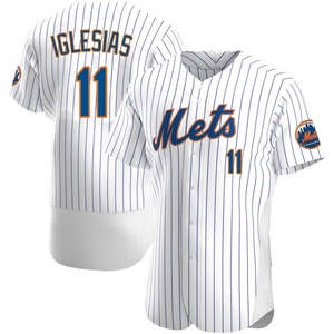 Men's Jose Iglesias New York Mets Authentic White Home Jersey