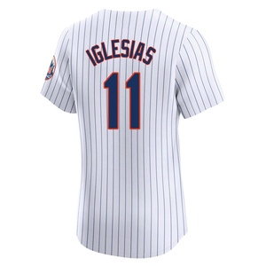 Men's Jose Iglesias New York Mets Elite White Home Jersey