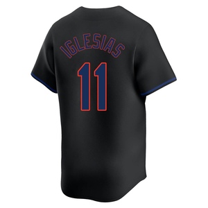 Men's Jose Iglesias New York Mets Limited Black Alternate Jersey