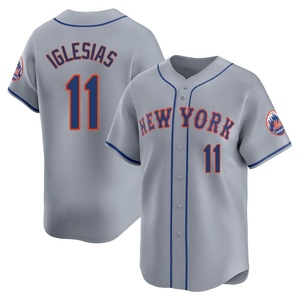 Men's Jose Iglesias New York Mets Limited Gray Away Jersey