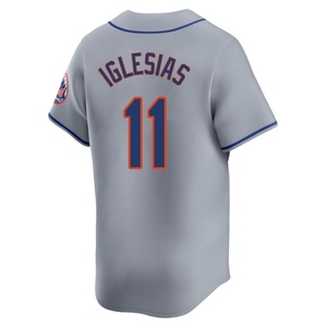 Men's Jose Iglesias New York Mets Limited Gray Away Jersey