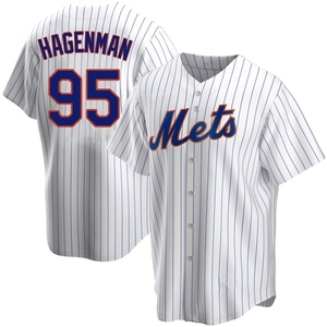 Men's Justin Hagenman New York Mets Replica White Home Jersey