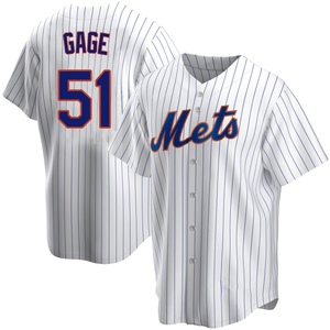 Men's Matt Gage New York Mets Replica White Home Jersey