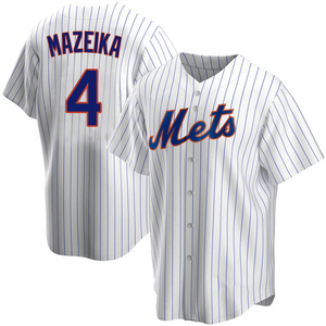 Men's Patrick Mazeika New York Mets Replica White Home Jersey