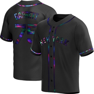 Men's Reed Garrett New York Mets Replica Black Holographic Alternate Jersey