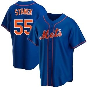 Men's Ryne Stanek New York Mets Replica Royal Alternate Jersey