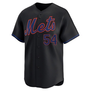 Men's Tyler Zuber New York Mets Limited Black Alternate Jersey