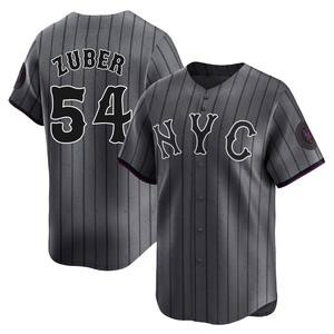 Men's Tyler Zuber New York Mets Limited Graphite 2024 City Connect Jersey