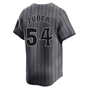 Men's Tyler Zuber New York Mets Limited Graphite 2024 City Connect Jersey