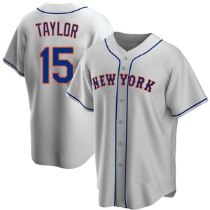 Men's Tyrone Taylor New York Mets Replica Gray Road Jersey