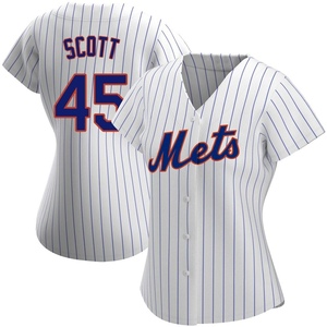 Women's Christian Scott New York Mets Authentic White Home Jersey