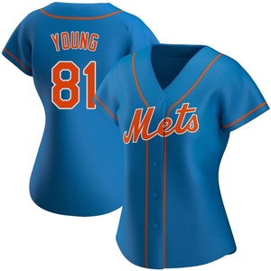 Women's Danny Young New York Mets Authentic Royal Alternate Jersey