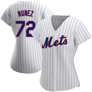 Women's Dedniel Nunez New York Mets Authentic White Home Jersey