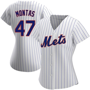 Women's Frankie Montas New York Mets Authentic White Home Jersey