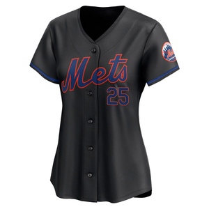 Women's Jared Young New York Mets Limited Black Alternate Jersey