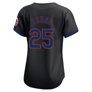 Women's Jared Young New York Mets Limited Black Alternate Jersey