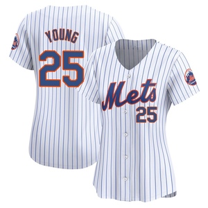 Women's Jared Young New York Mets Limited White Home Jersey