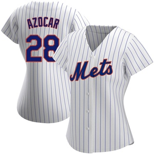 Women's Jose Azocar New York Mets Authentic White Home Jersey