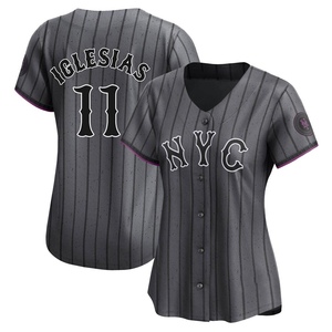 Women's Jose Iglesias New York Mets Limited Graphite 2024 City Connect Jersey