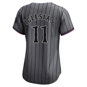 Women's Jose Iglesias New York Mets Limited Graphite 2024 City Connect Jersey