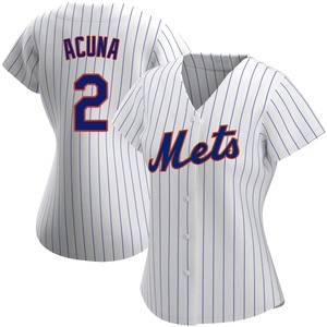 Women's Luisangel Acuna New York Mets Replica White Home Jersey