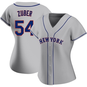 Women's Tyler Zuber New York Mets Authentic Gray Road Jersey