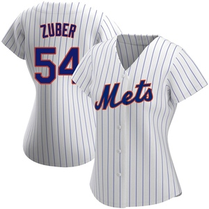 Women's Tyler Zuber New York Mets Authentic White Home Jersey