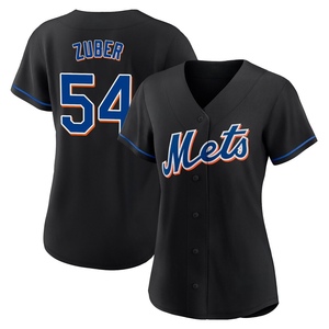 Women's Tyler Zuber New York Mets Replica Black 2022 Alternate Jersey