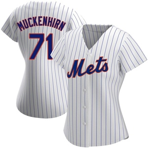 Women's Zach Muckenhirn New York Mets Authentic White Home Jersey